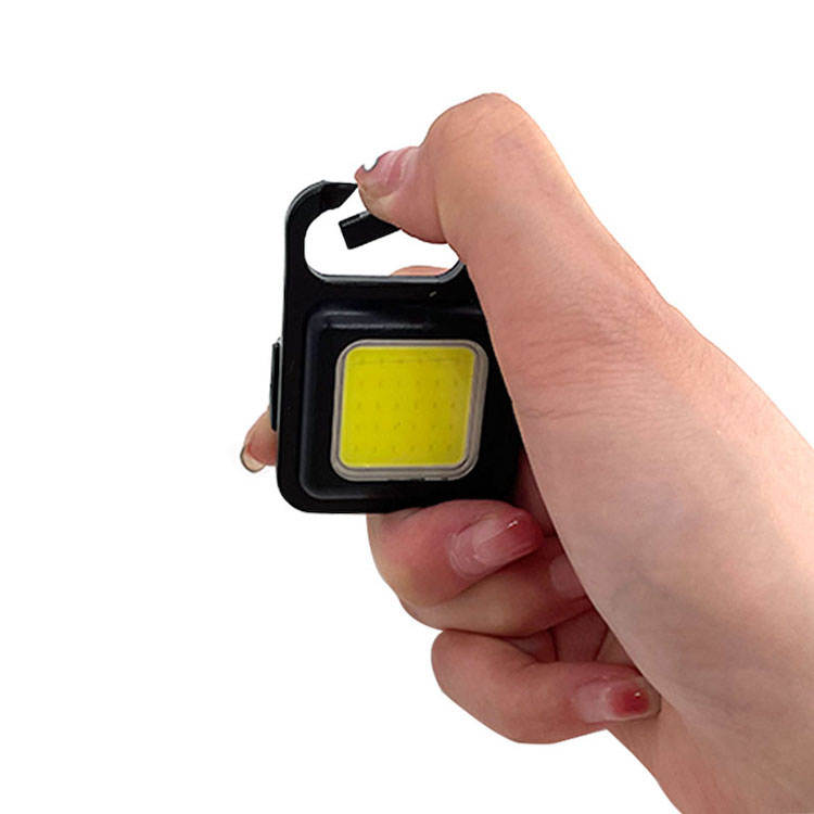 Rechargeable Cob Keychain Mini Flashlight